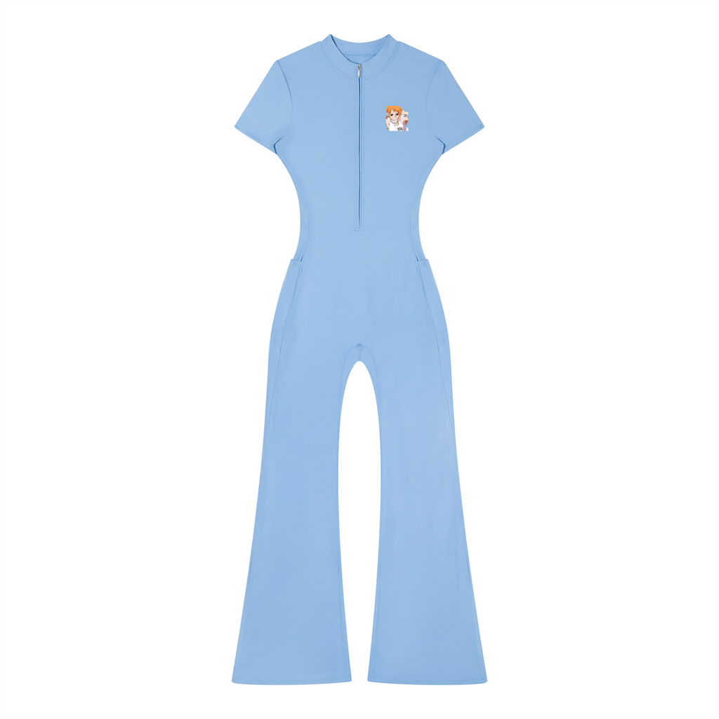 Women’s Nami Tight Flared Leg Quarter-Zip Jumpsuit
